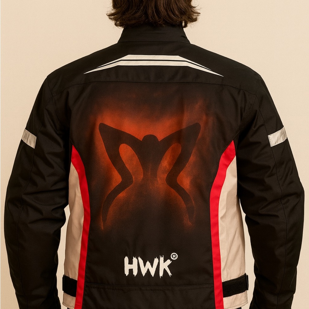 HWK Men's Black and Red Performance Jacket - Picture 1 of 4